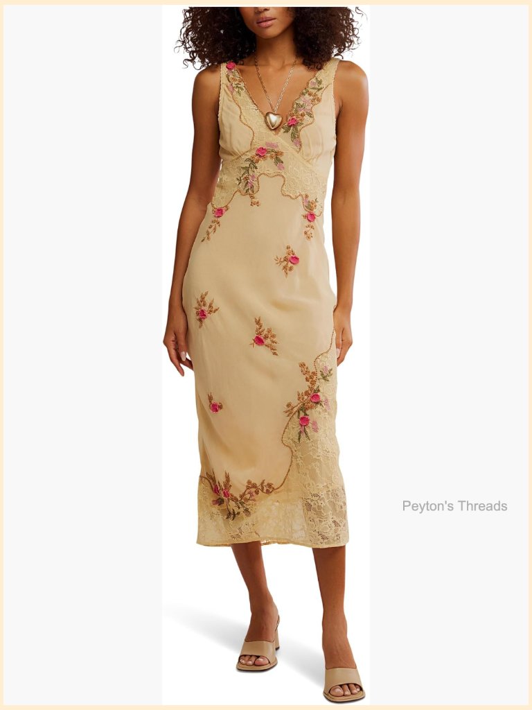 A-Line Midi Dress With Open Back - Sleeveless Pull On